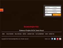 Tablet Screenshot of katameyaheightsvillas.com